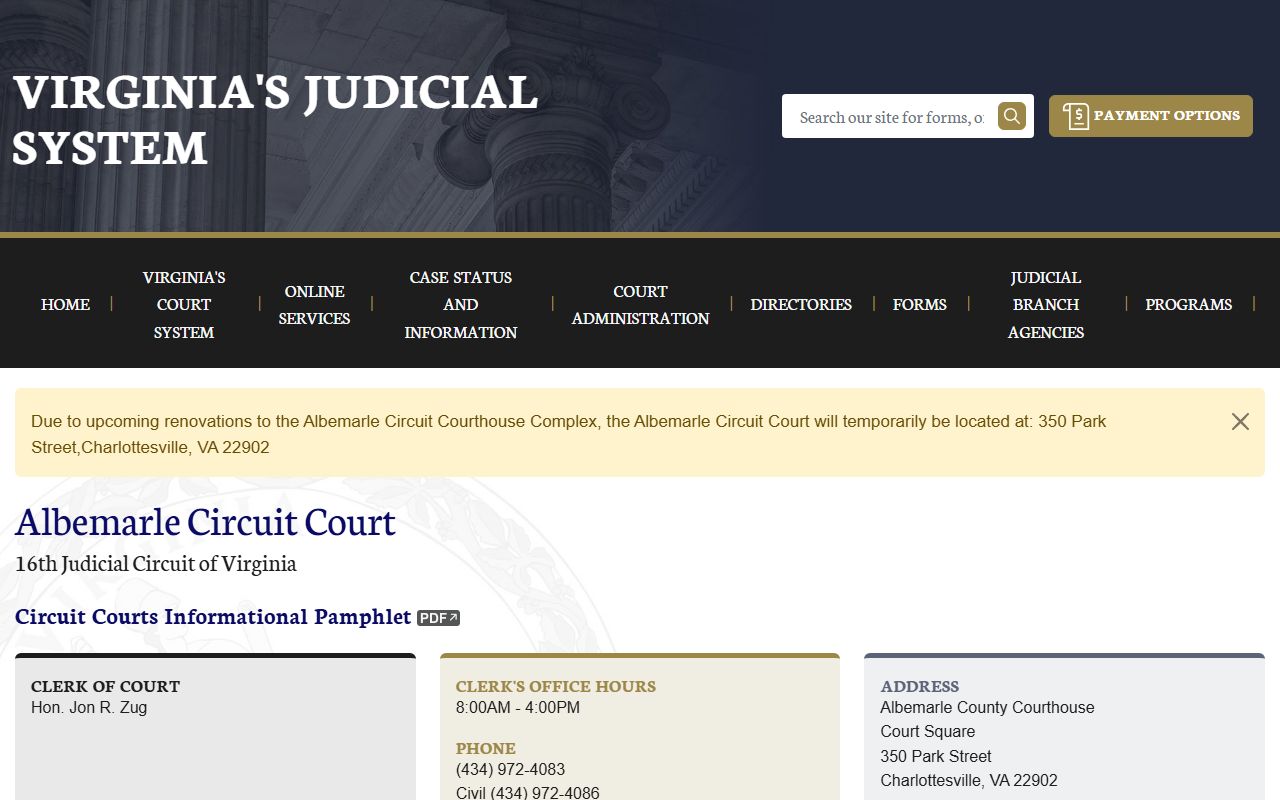 albemarle county civil court records circuit court page