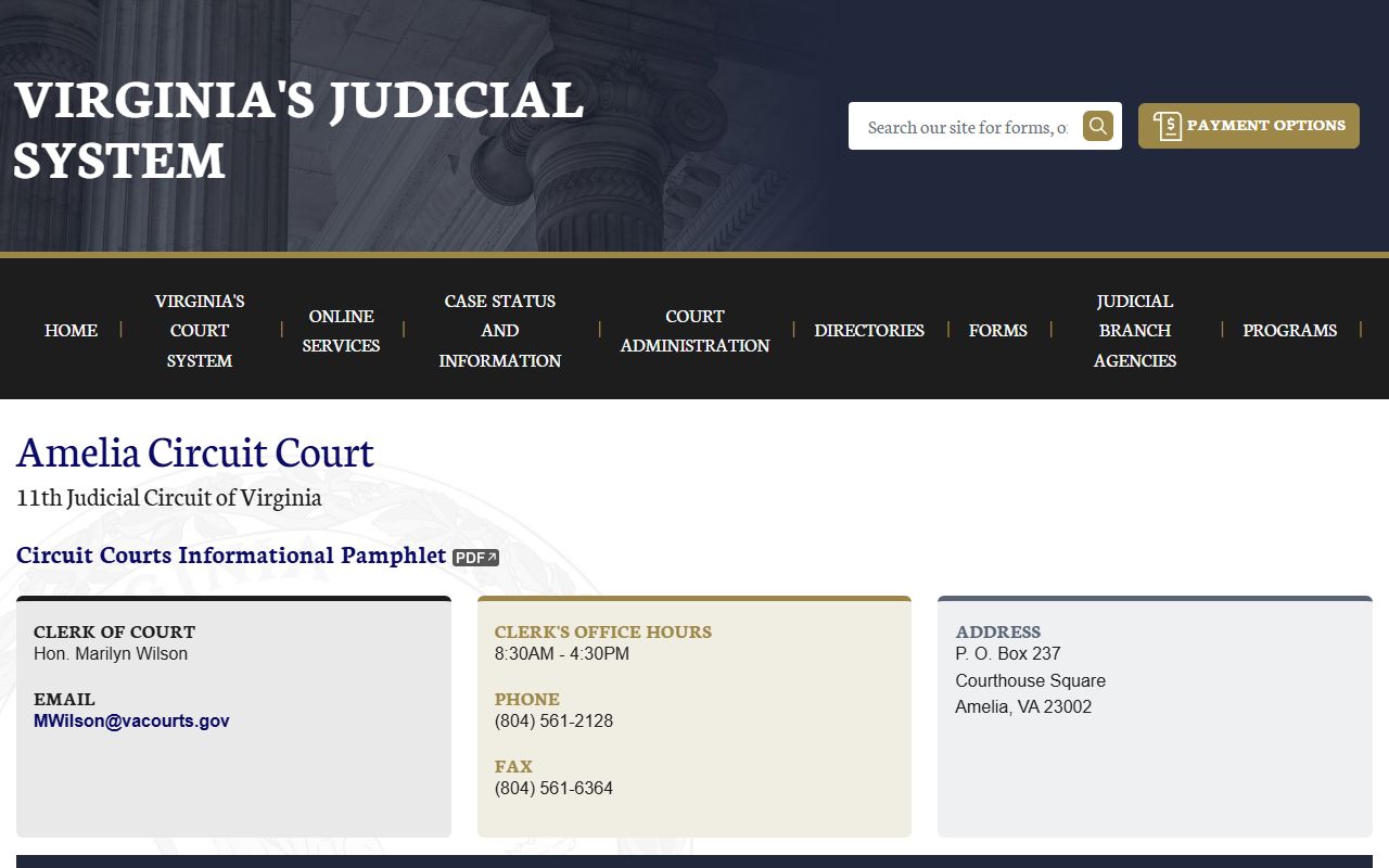 amelia county civil court records circuit court page