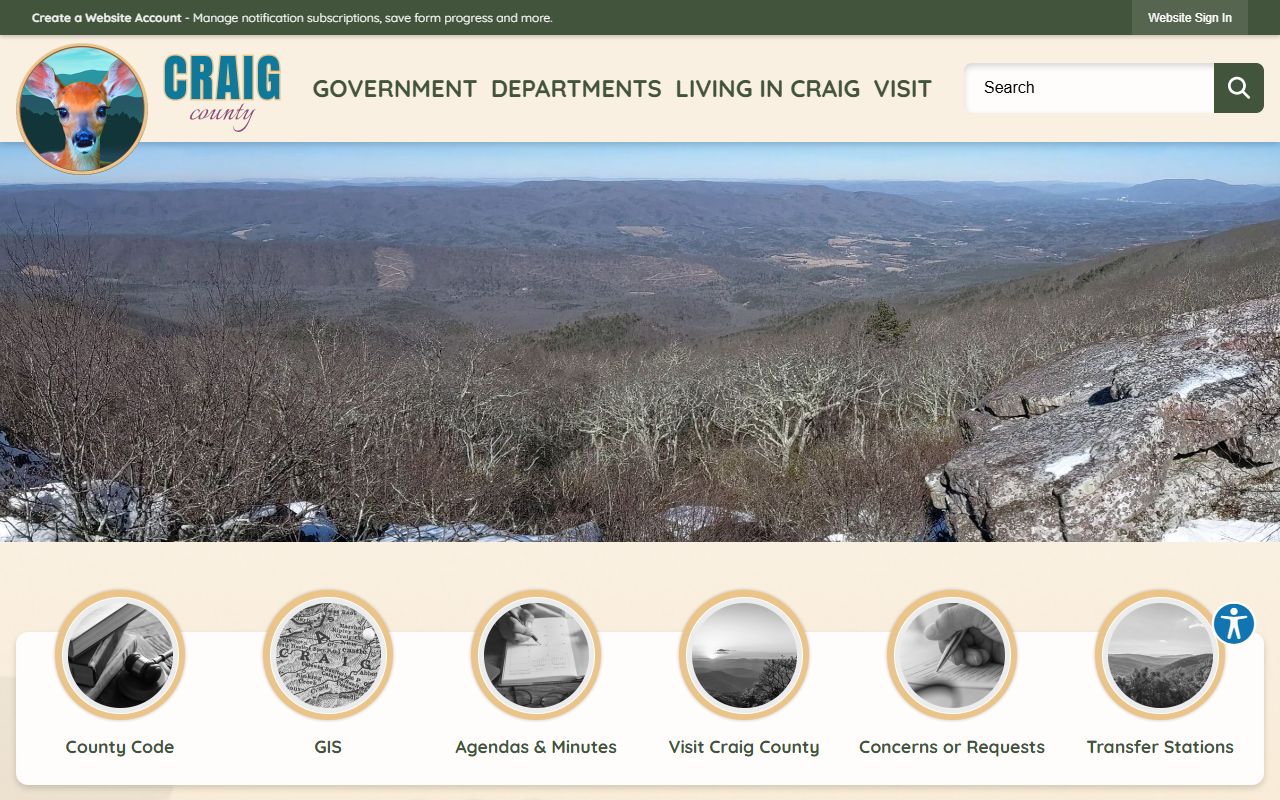 craig county government website civil court records