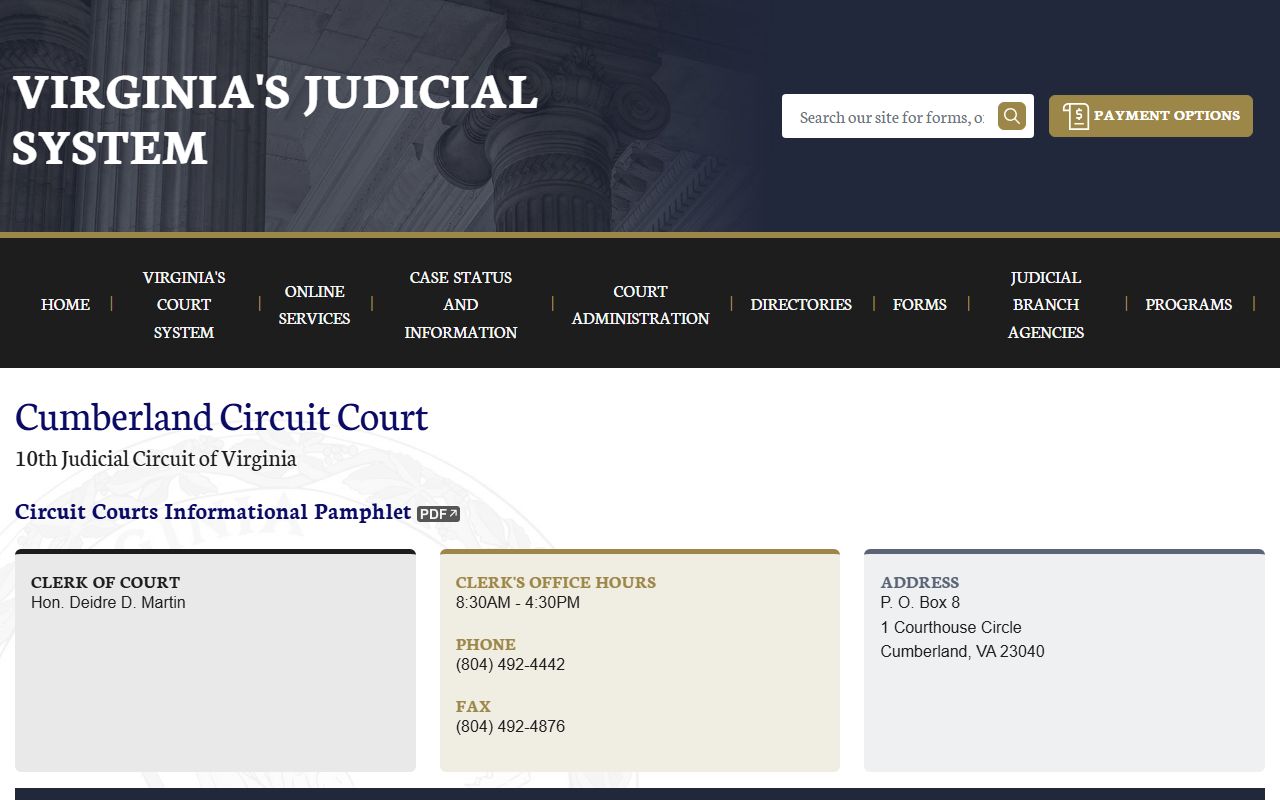 cumberland county civil court records clerk page