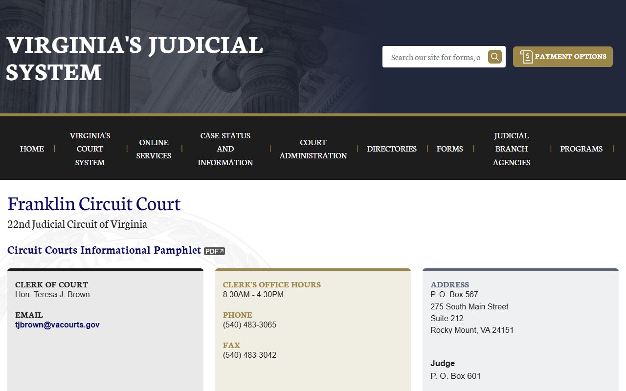 franklin county civil court records circuit court page