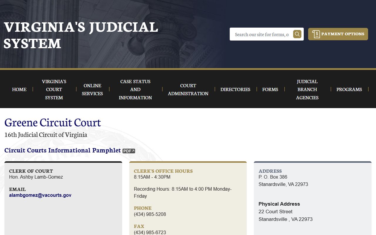 Greene County civil court records circuit court page