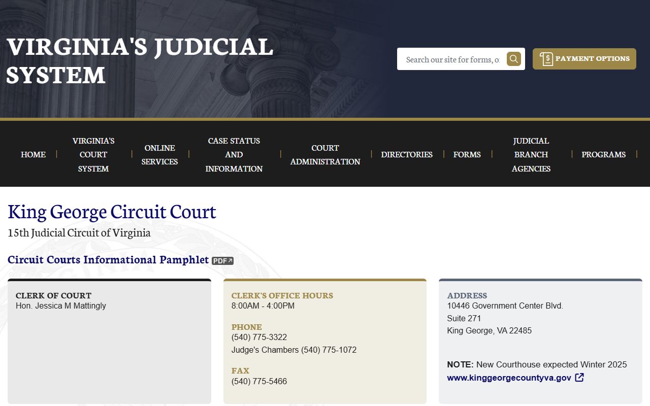 king george county civil court records circuit court page