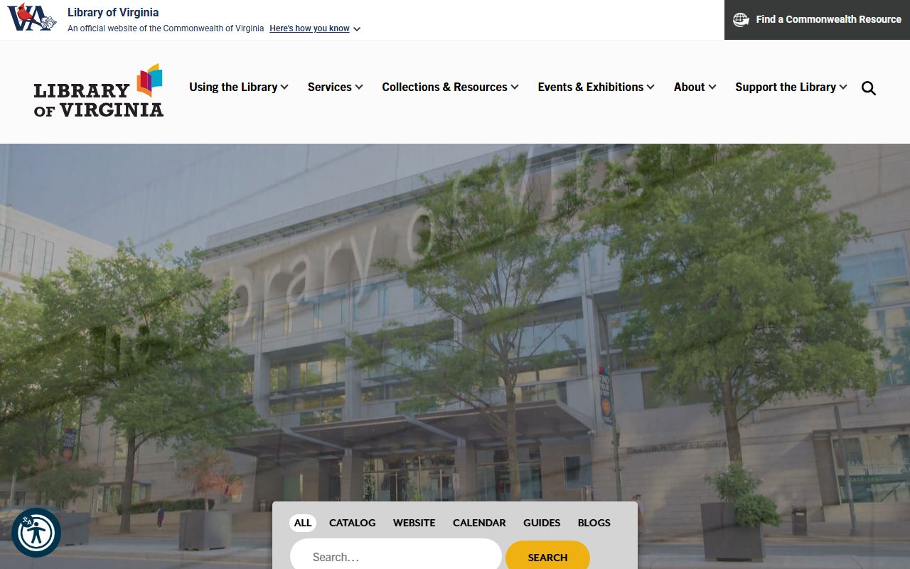 Library of Virginia chancery records and historical Virginia civil court records